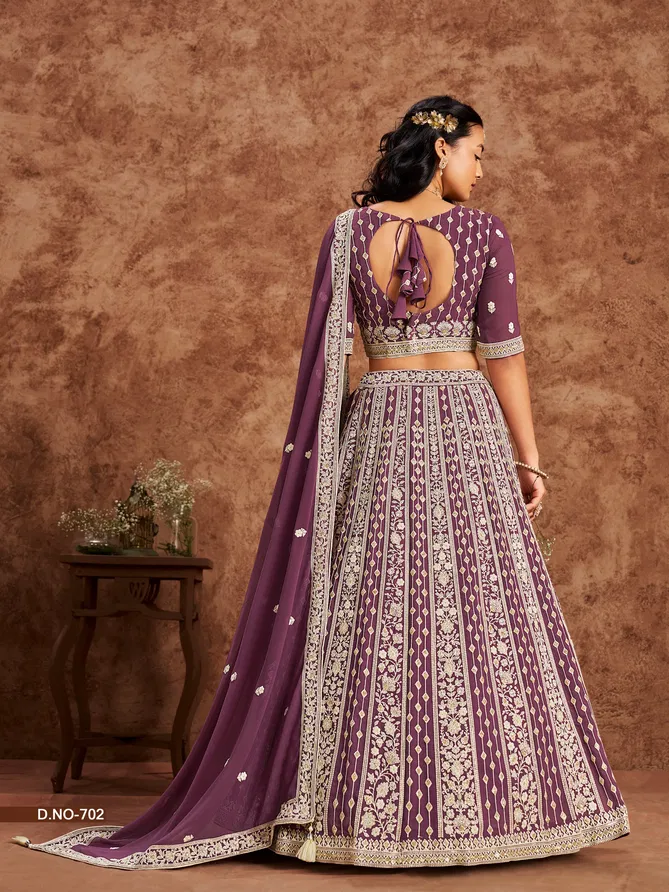 Mehvish Vol 7 Faux Georgette Wedding Wear Lehenga Choli Orders In India